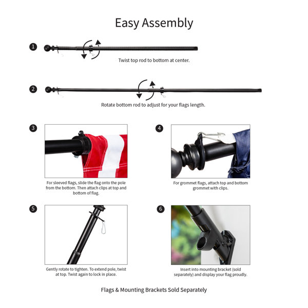 Arlmont & Co. Telescoping Flagpole & Reviews Wayfair